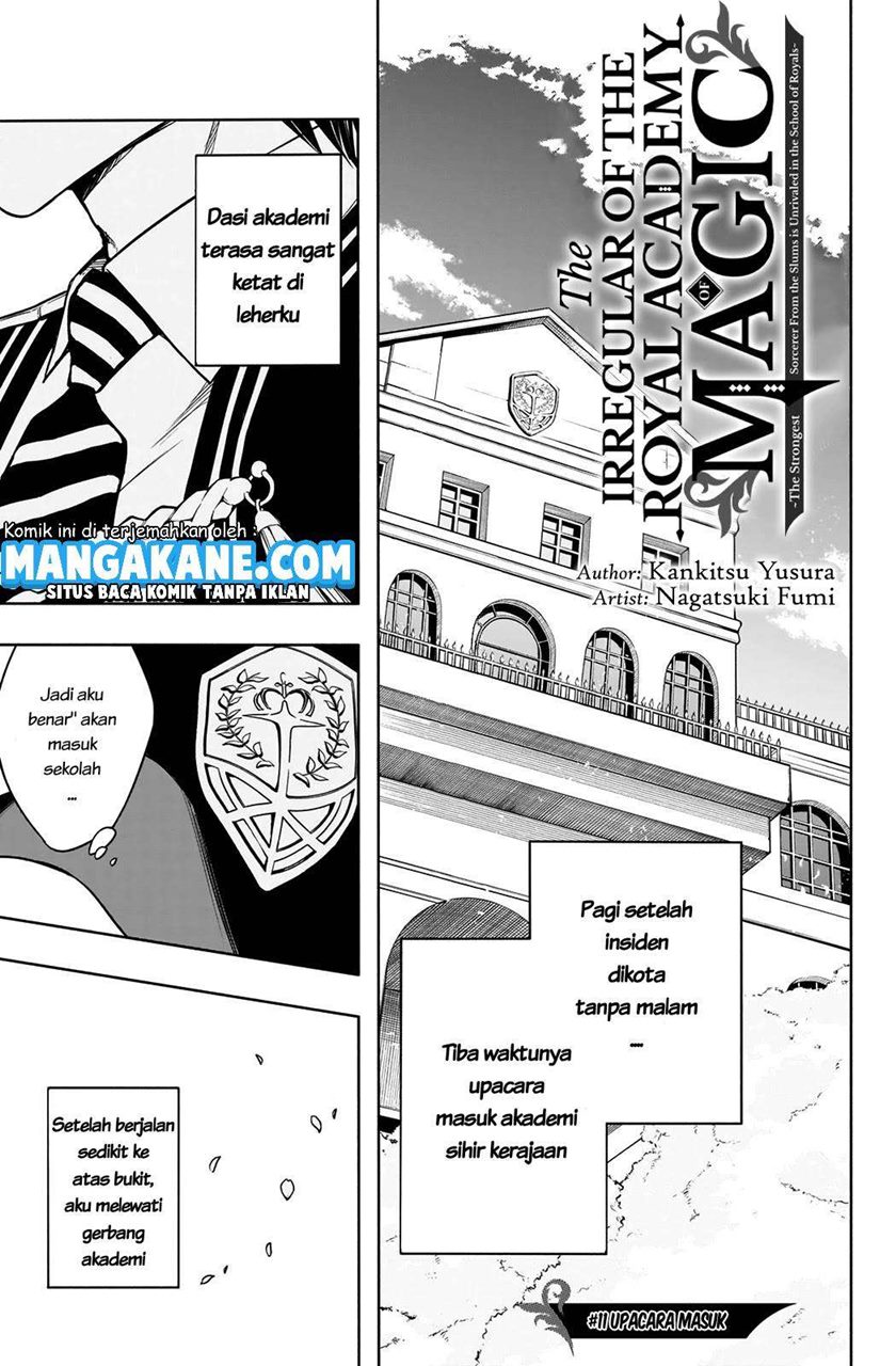 Ouritsu Mahou Gakuen no Saikasei: Slum Agari no Saikyou Mahoushi, Kizoku darake no Gakuen de Musou suru Chapter 11 Gambar 2