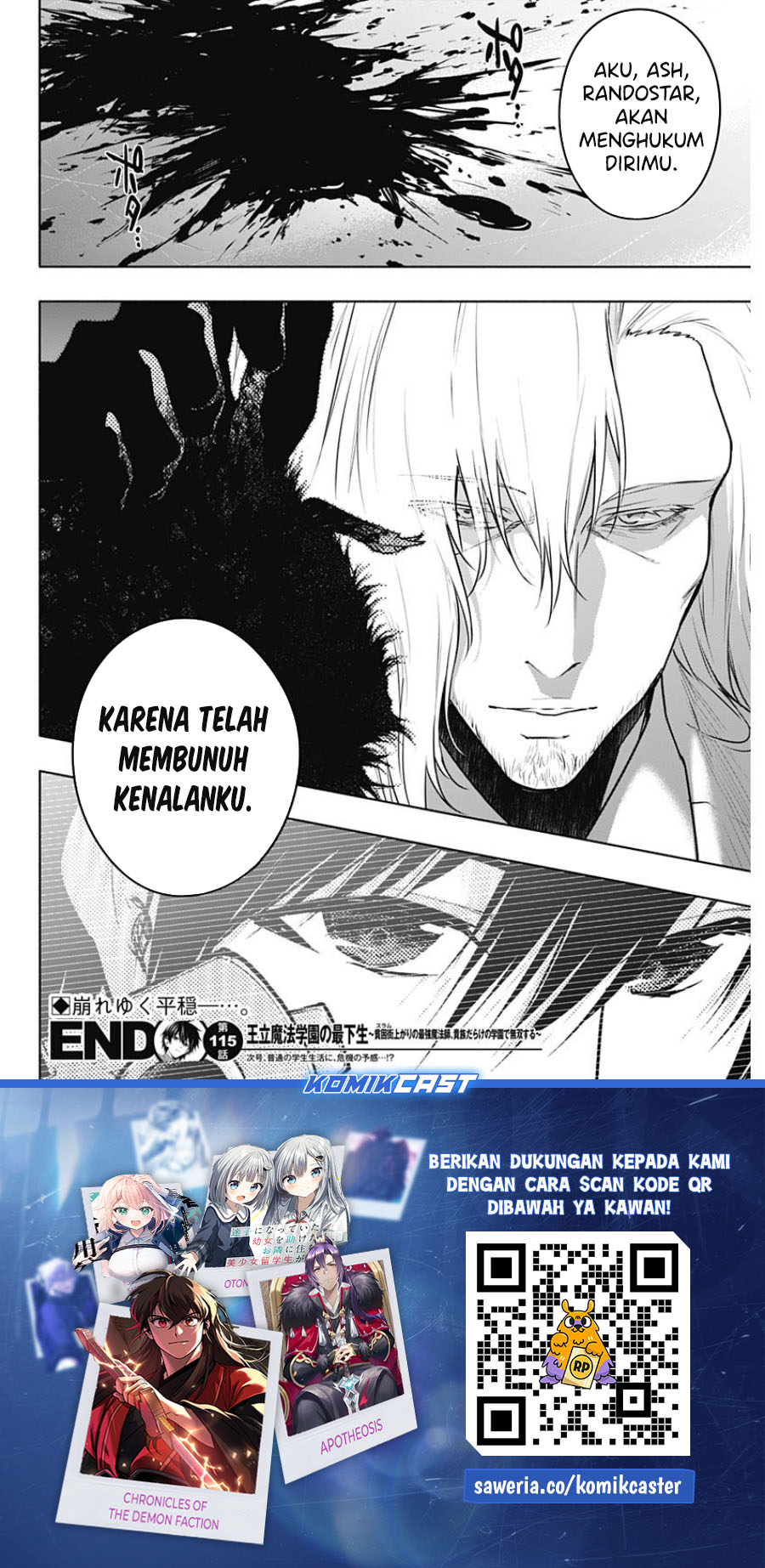 Ouritsu Mahou Gakuen no Saikasei: Slum Agari no Saikyou Mahoushi, Kizoku darake no Gakuen de Musou suru Chapter 115 Gambar 19