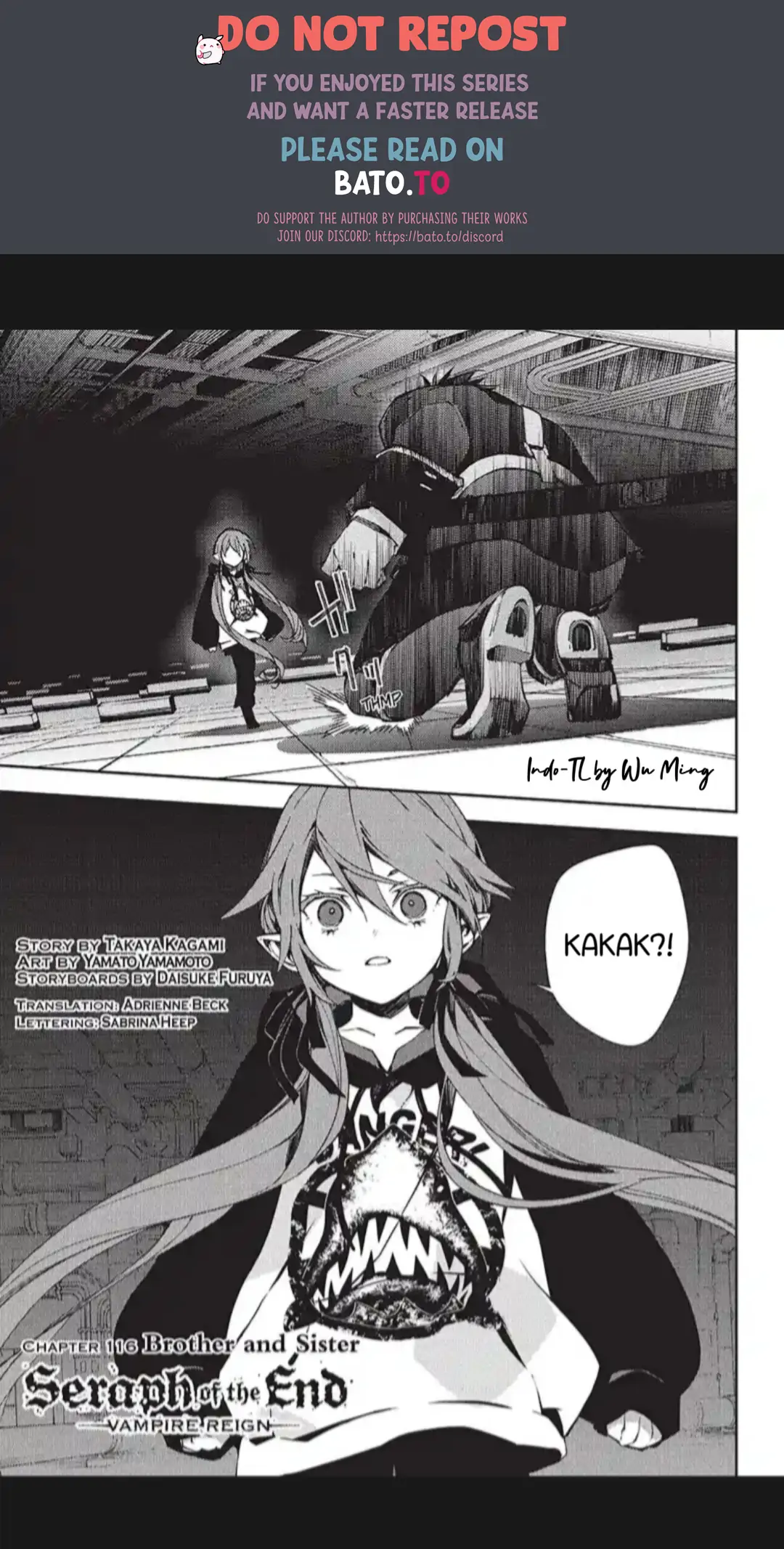 Owari no Seraph Chapter 116 Gambar 1