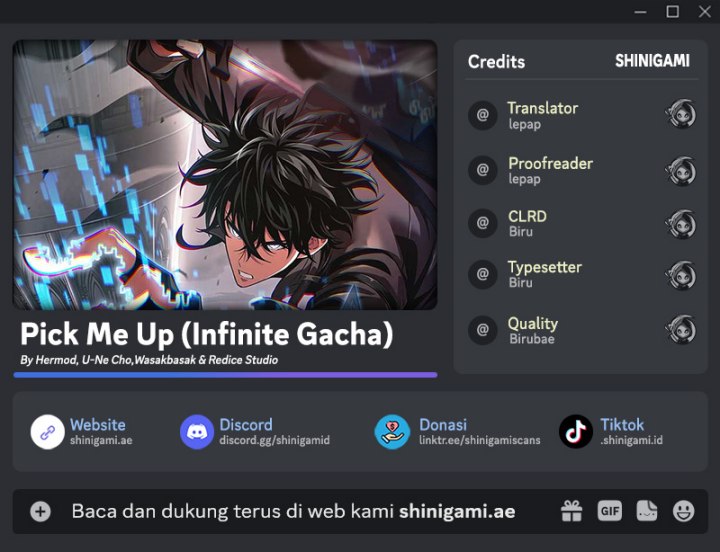 Pick Me Up, Infinite Gacha Chapter 101 Gambar 1
