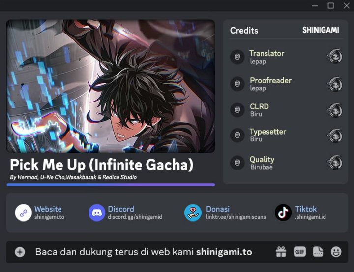 Pick Me Up, Infinite Gacha Chapter 174 Gambar 1