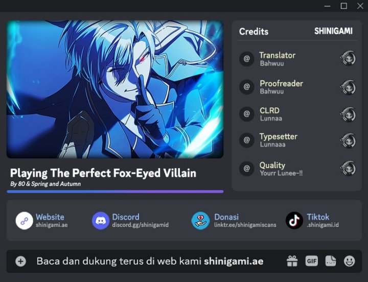 Playing The Perfect Fox-Eyed Villain Chapter 19 Gambar 1