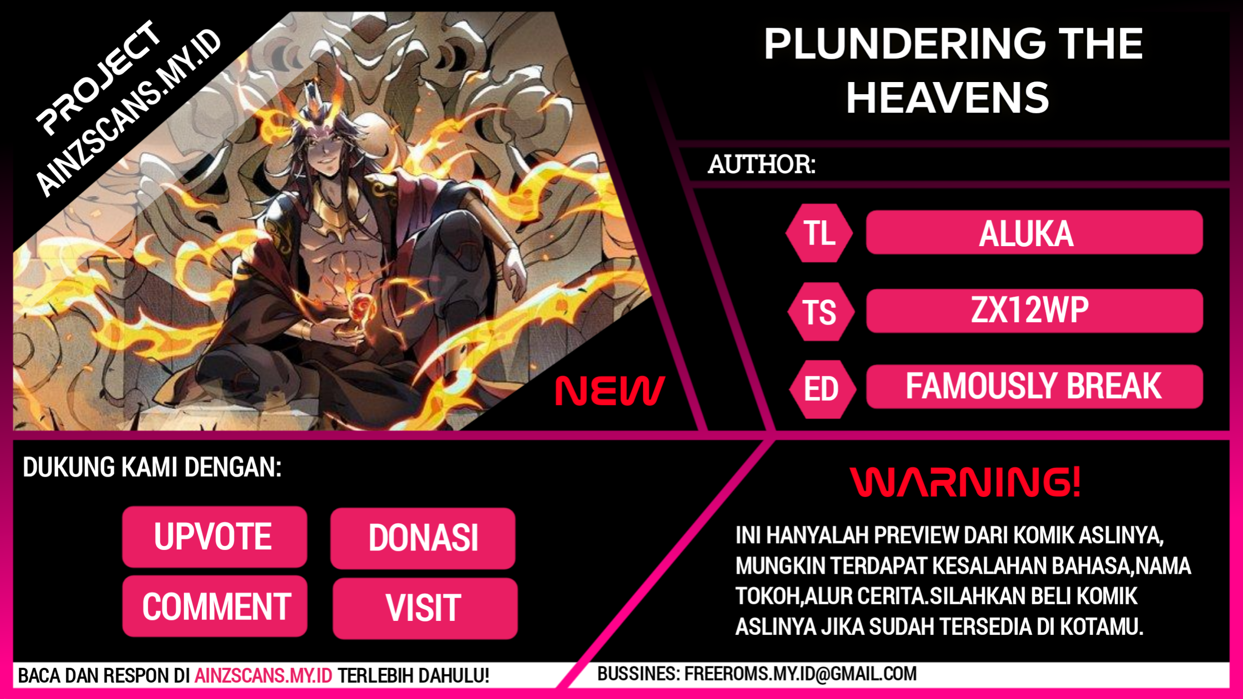 Plundering The Heavens Chapter 11 Gambar 1
