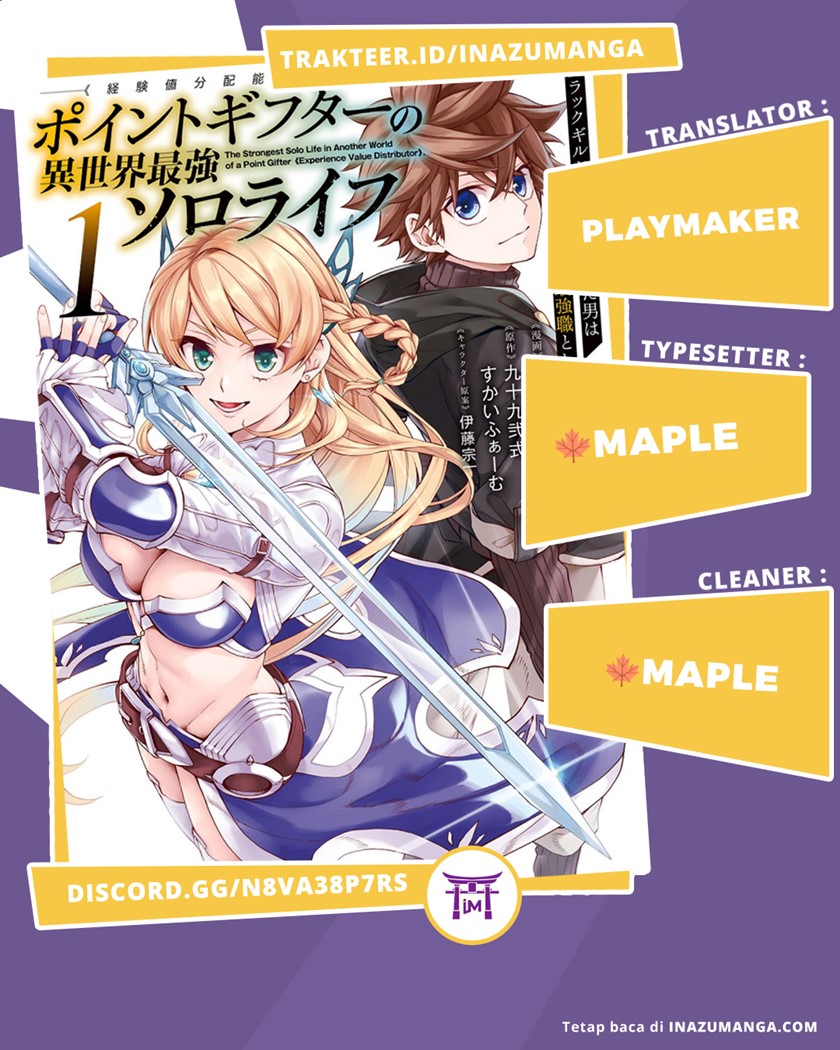 Point Gifter Keikenchi Bunpai Nouryokusha no Isekai Saikyou Solo Life Chapter 06 Gambar 1