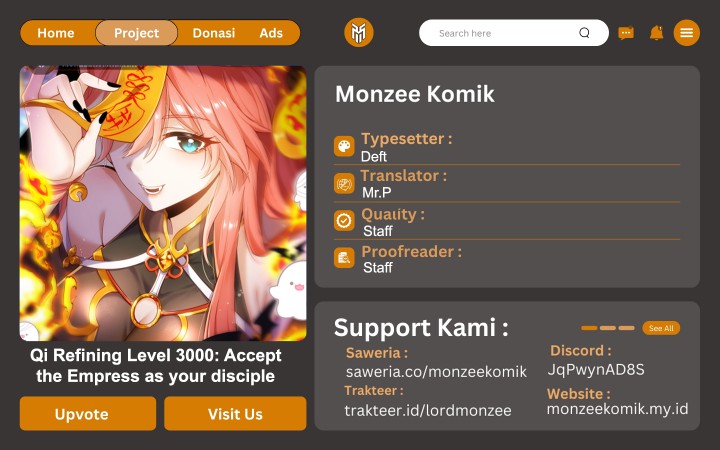 Qi Refining Level 3000 Accept the Empress as your disciple Chapter 02 Gambar 1