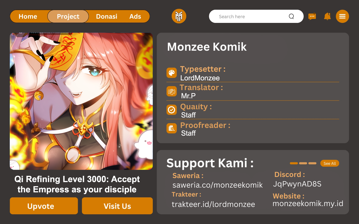 Qi Refining Level 3000 Accept the Empress as your disciple Chapter 07 Gambar 1