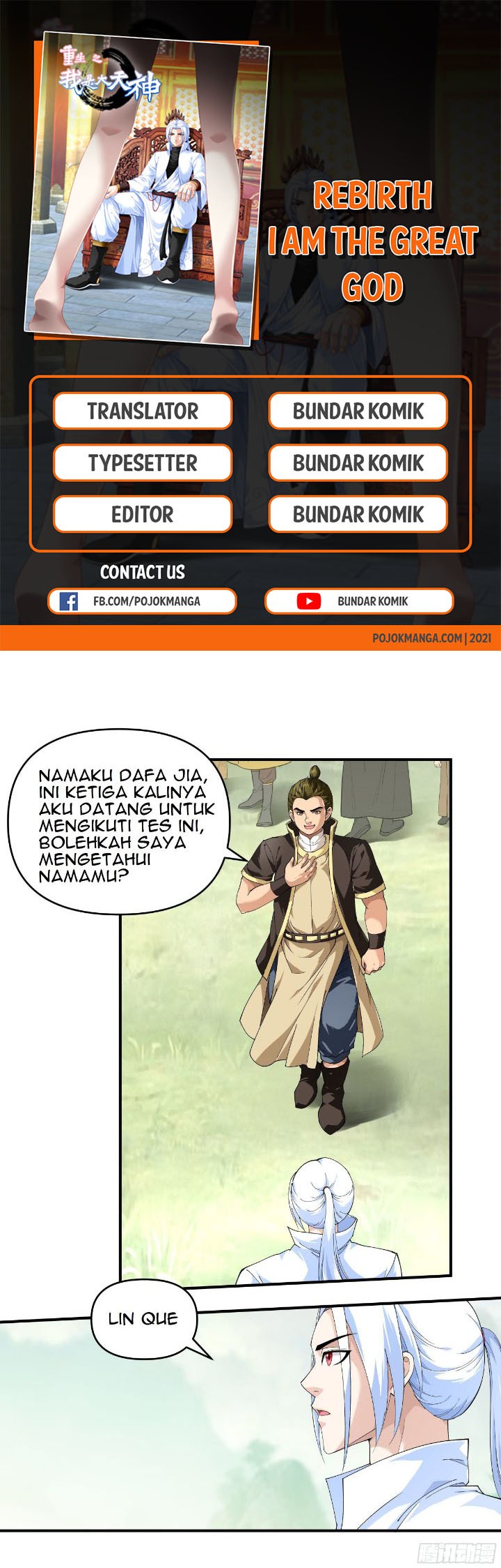 Rebirth I Am The Great God Chapter 27 Gambar 1