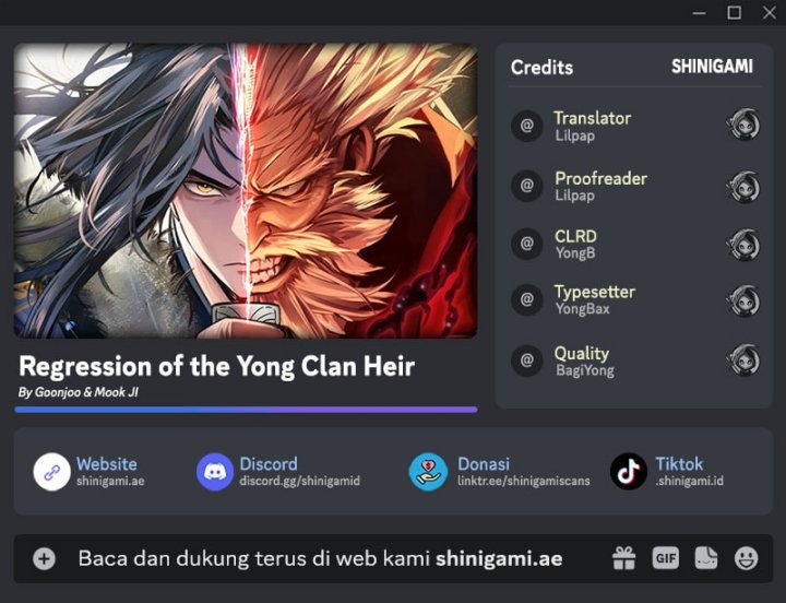 Regression Of The Yong Clan Heir Chapter 20 Gambar 1