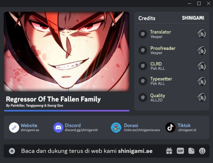 Regressor of the Fallen Family Chapter 87 Gambar 1