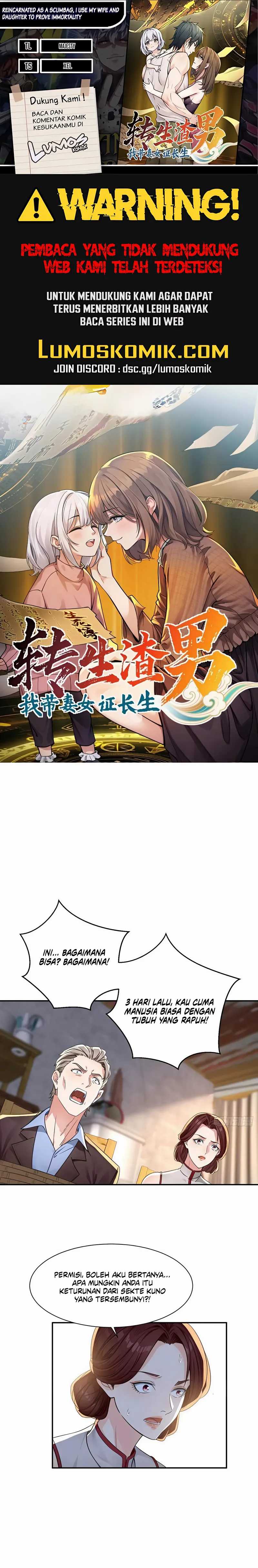 Reincarnated as a Scumbag I Use My Wife and Daughter to Prove Immortality Chapter 28 Gambar 1
