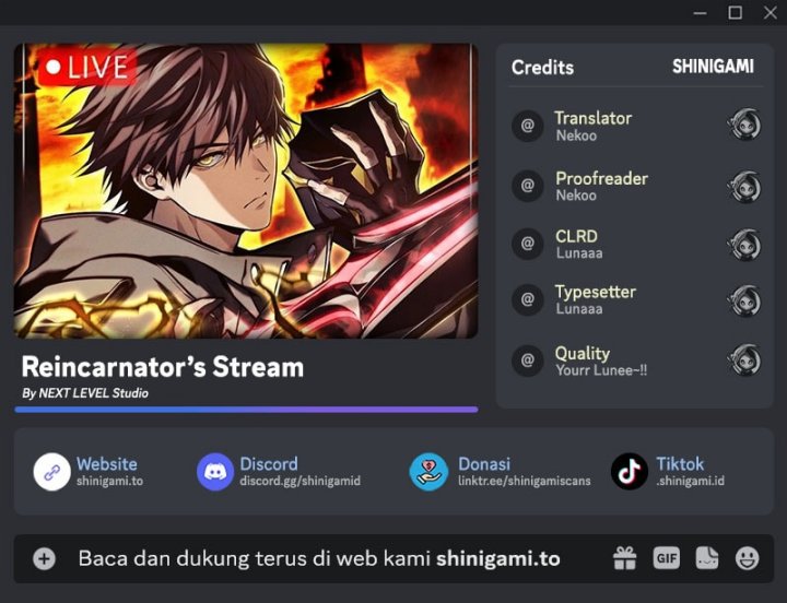 Reincarnator’s Stream Chapter 04 Gambar 1