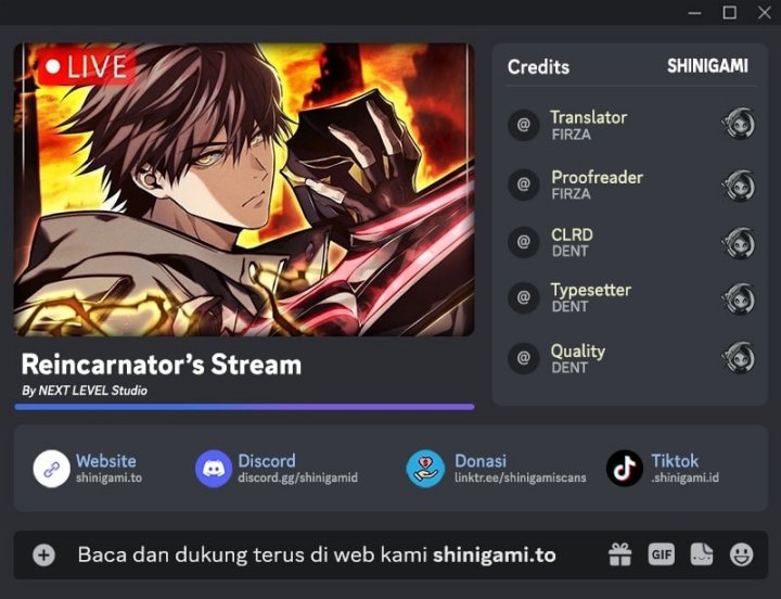 Reincarnator’s Stream Chapter 11 Gambar 1