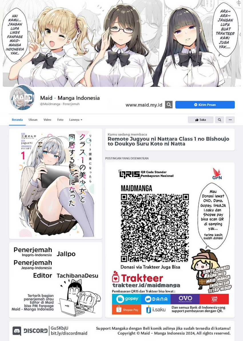 Remote Jugyou ni Nattara Class 1 no Bishoujo to Doukyo Suru Koto ni Natta Chapter 07 Gambar 2