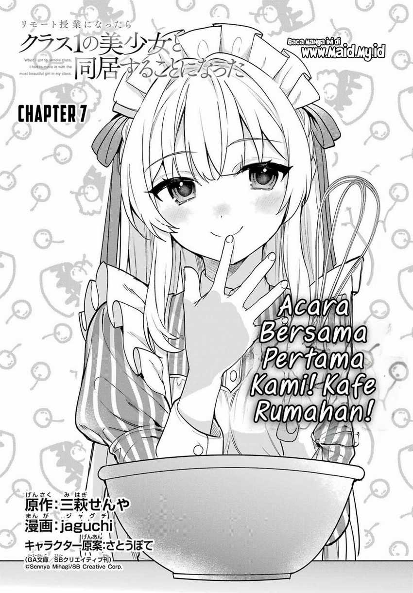 Remote Jugyou ni Nattara Class 1 no Bishoujo to Doukyo Suru Koto ni Natta Chapter 07 Gambar 5