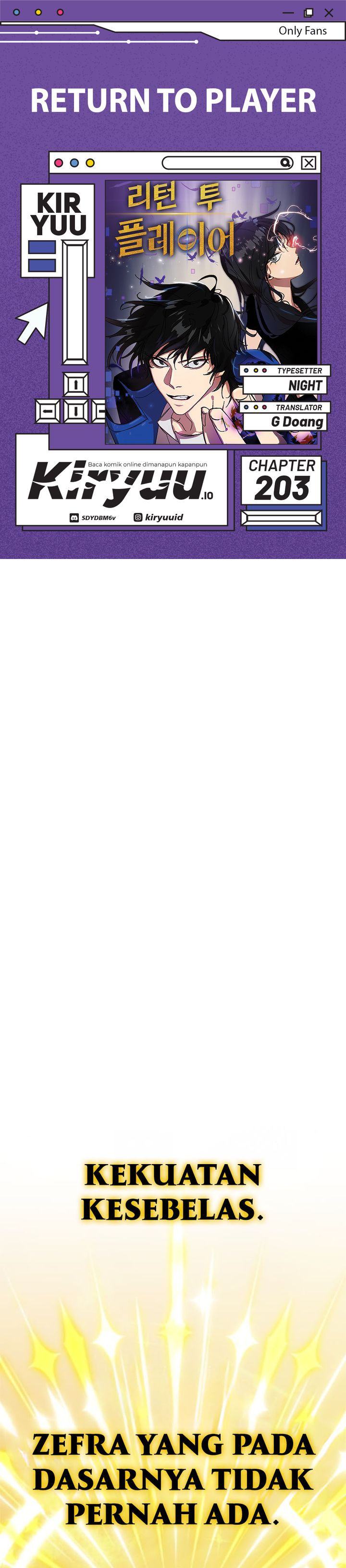 Return to Player Chapter 203 Gambar 1