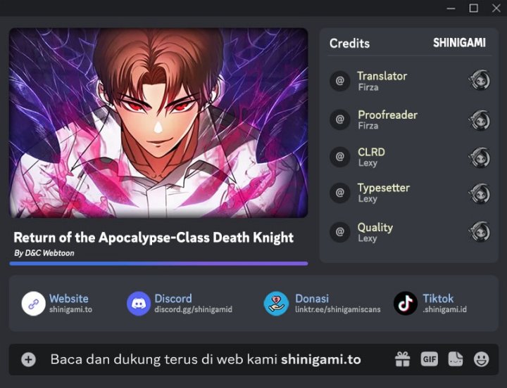 Return Of The Apocalypse-Class Death Knight Chapter 14 Gambar 1