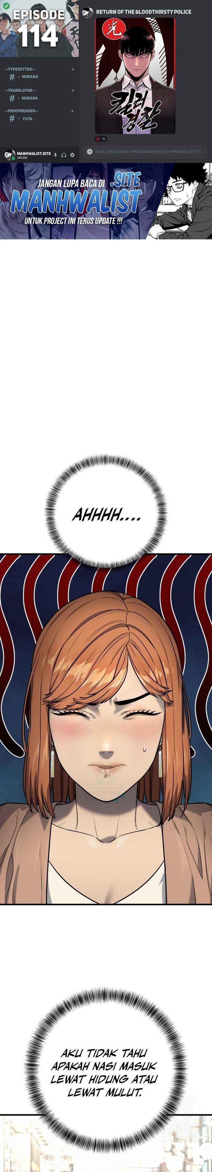 Return of the Bloodthirsty Police Chapter 114 Gambar 1