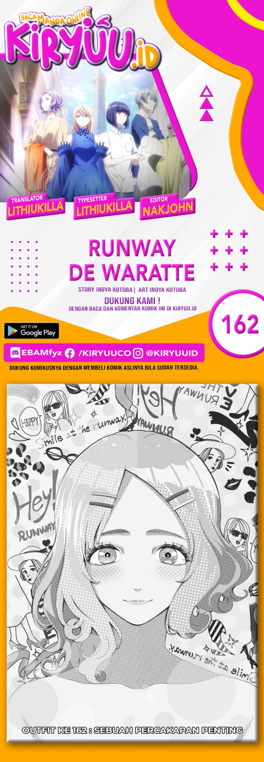 Runway de Waratte Chapter 162 Gambar 1