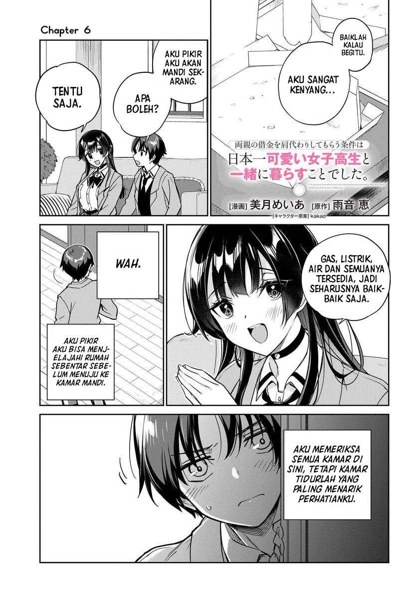 Ryoushin no Shakkin wo Katagawari Shite Morau Jouken wa Nihon’ichi Kawaii Joshikousei to Issho ni Kurasu Koto Deshita Chapter 06 Gambar 1