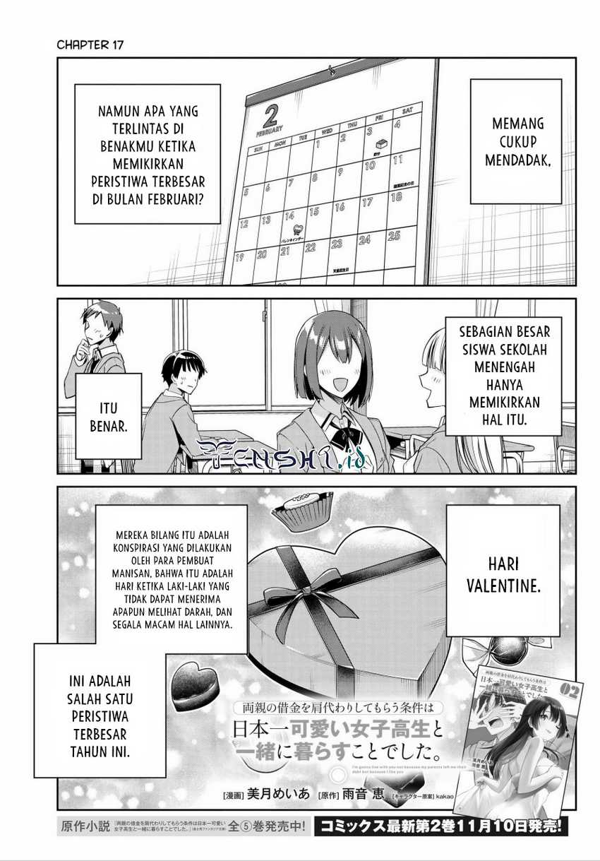 Ryoushin no Shakkin wo Katagawari Shite Morau Jouken wa Nihon’ichi Kawaii Joshikousei to Issho ni Kurasu Koto Deshita Chapter 17 Gambar 2