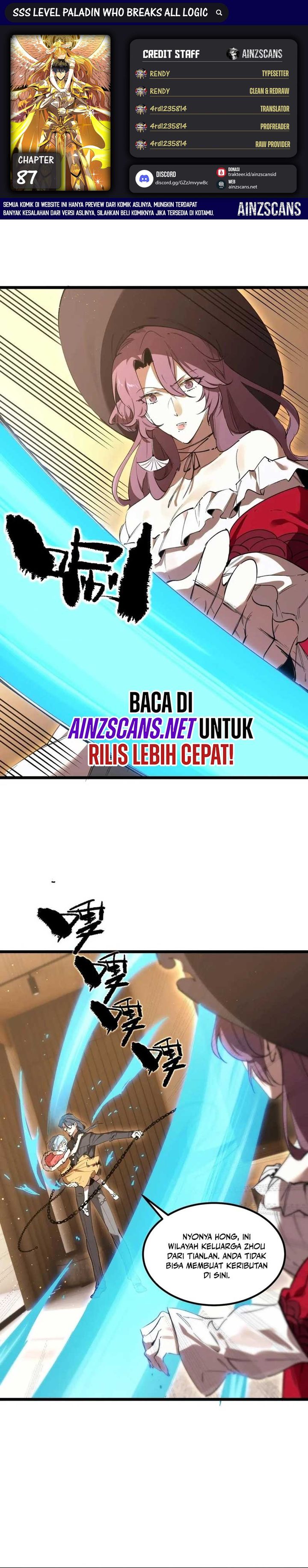 SSS-Level Paladin Who Breaks All Logic Chapter 87 Gambar 1