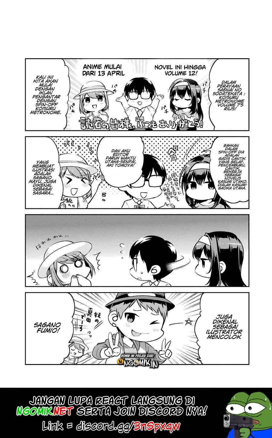 Saenai Heroine no Sodatekata: Koisuru Metronome Chapter 41.2 Gambar 2