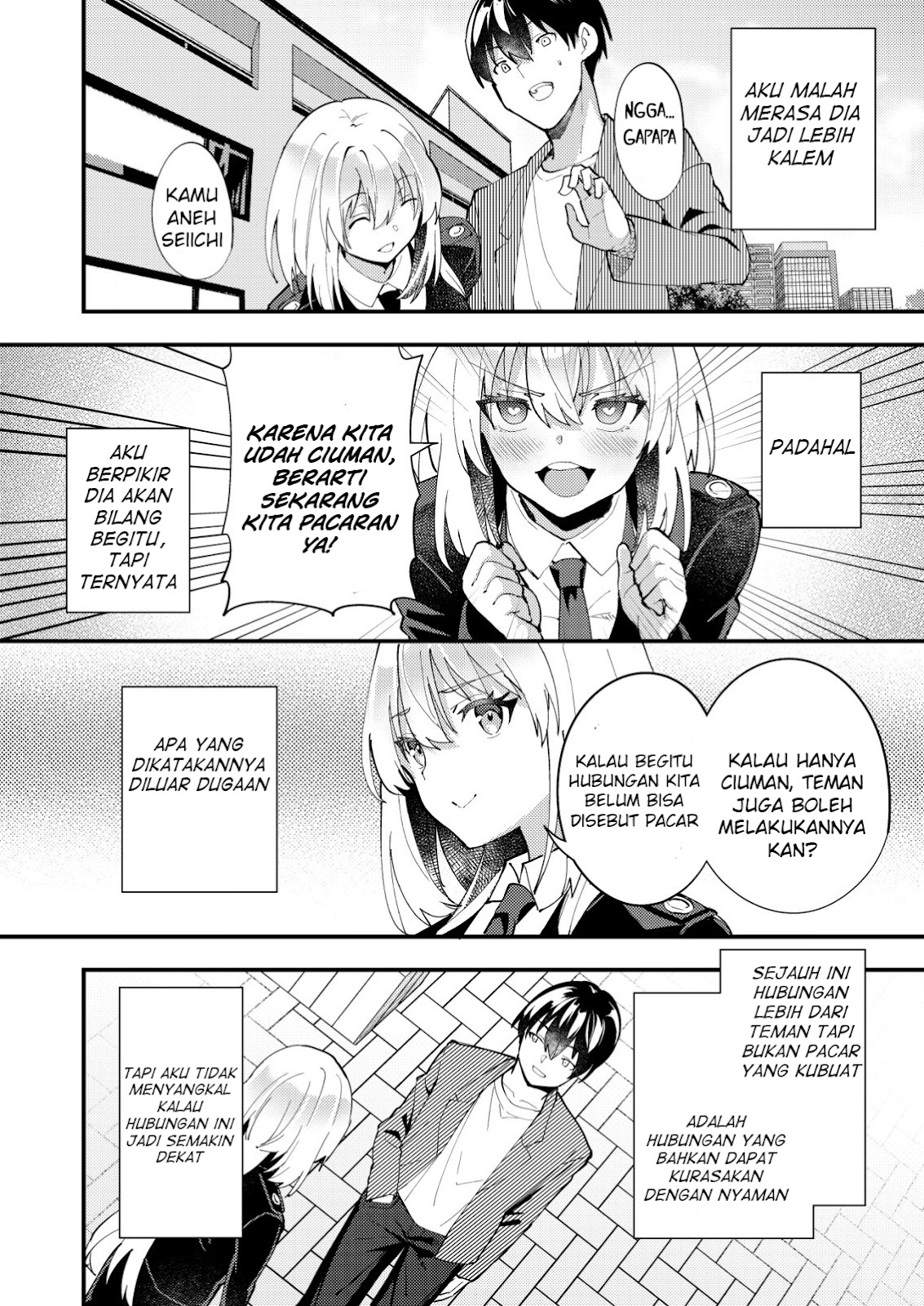 Sagishi to Keisatsukan no Rennai Kyori Chapter 09.1 Gambar 7