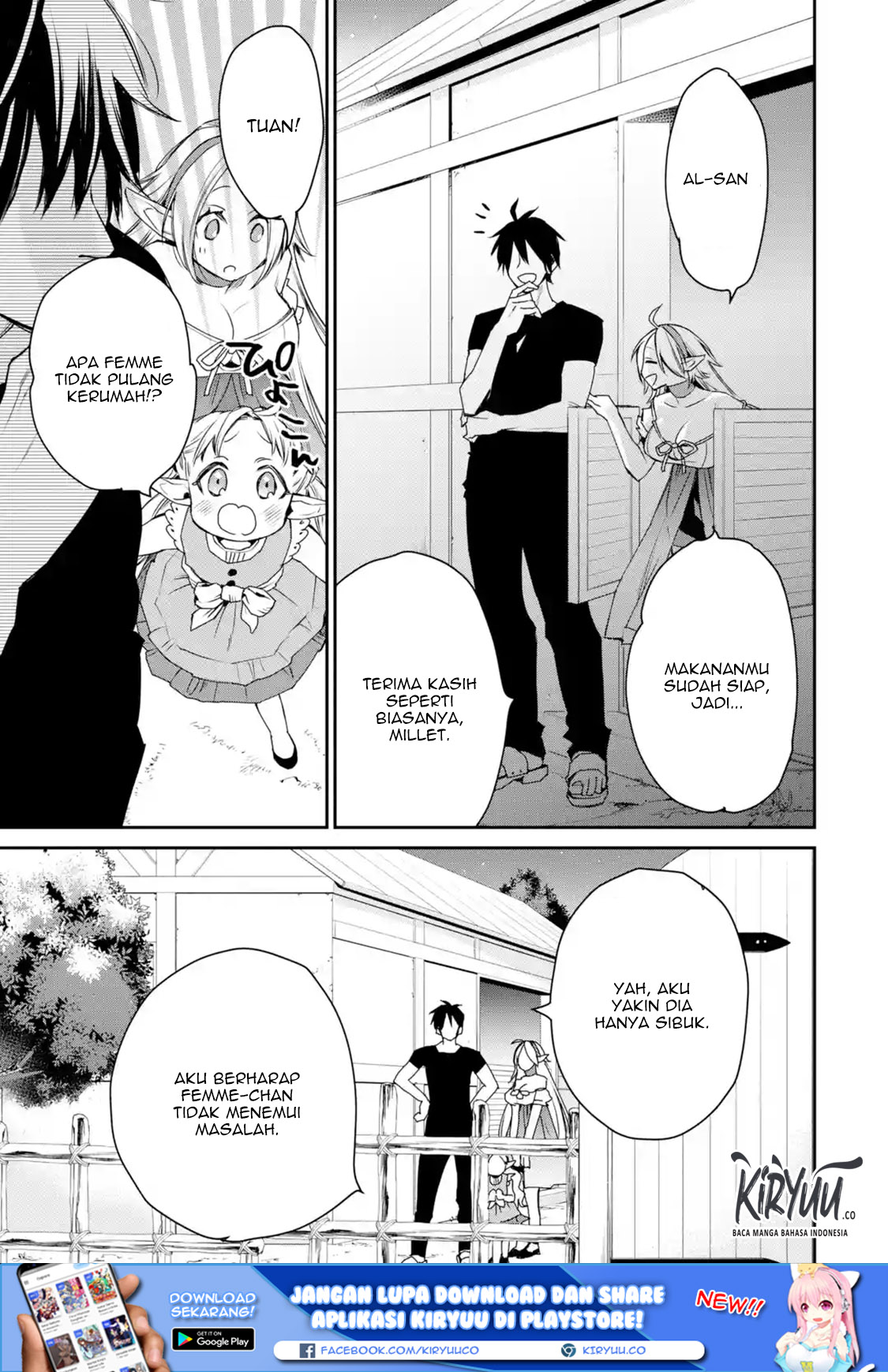 Saikyou no Madoshi. Hisa ni Ya wo Ukete Shimatta no de Inaka no Eihei ni Naru Chapter 11.3 Gambar 2