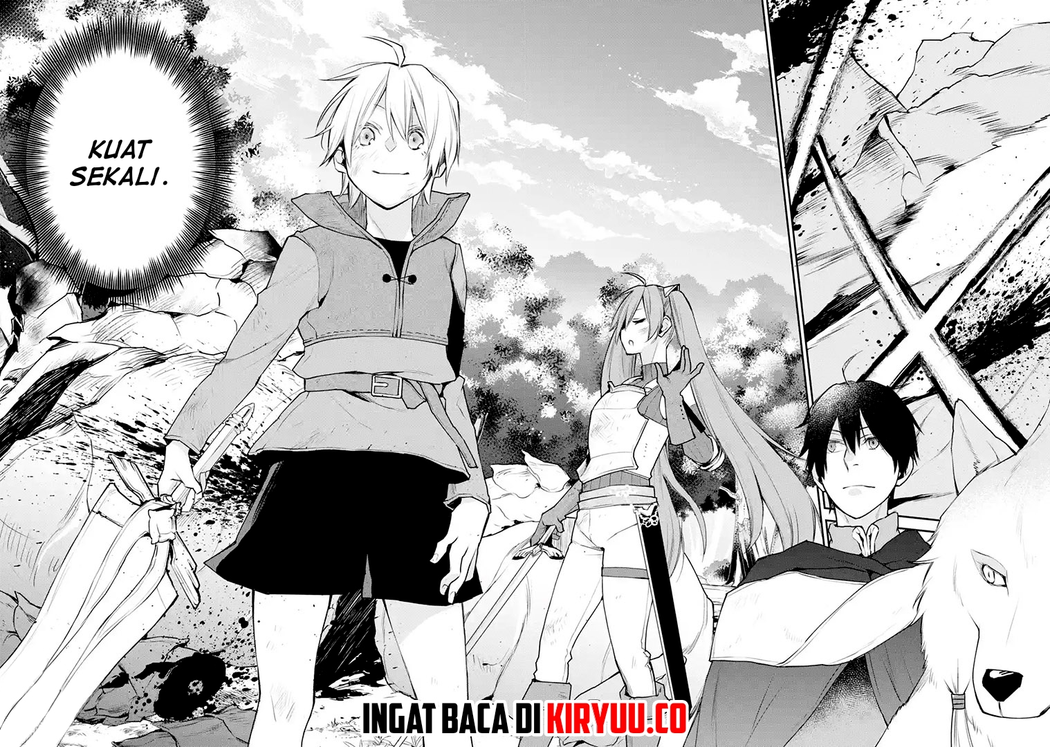Saikyou no Madoshi. Hisa ni Ya wo Ukete Shimatta no de Inaka no Eihei ni Naru Chapter 17.1 Gambar 17