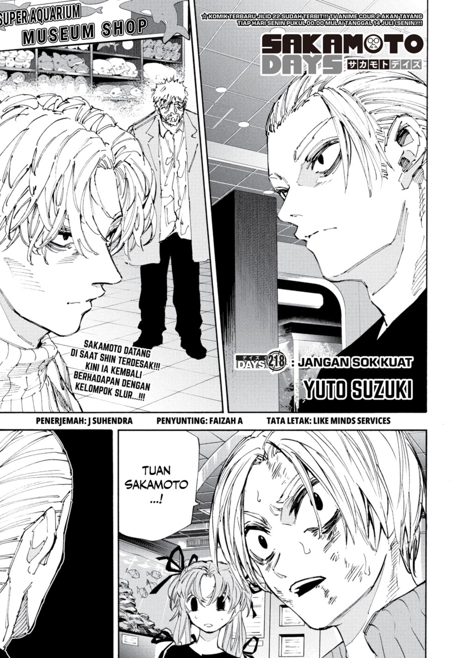 Sakamoto Days Chapter 218 Gambar 1