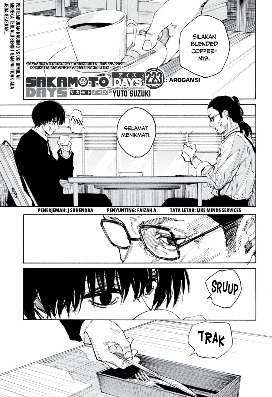 Sakamoto Days Chapter 223 Gambar 1