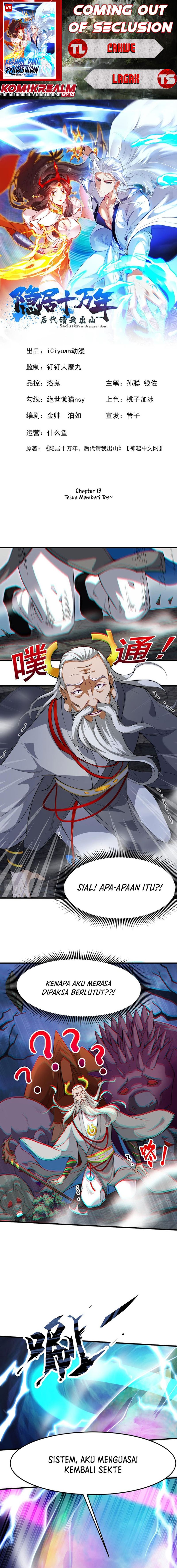 Seclusion With Apprentices (Coming Out Of Seclusion After A Hundred Thousand Years) Chapter 13 Gambar 1