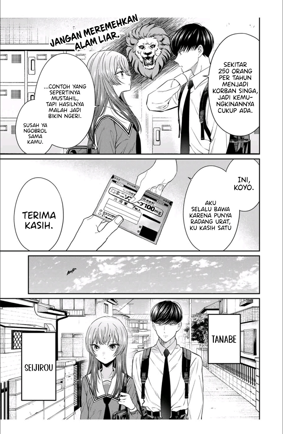 Seibutsu-bu no Tanabe-kun Chapter 02 Gambar 8