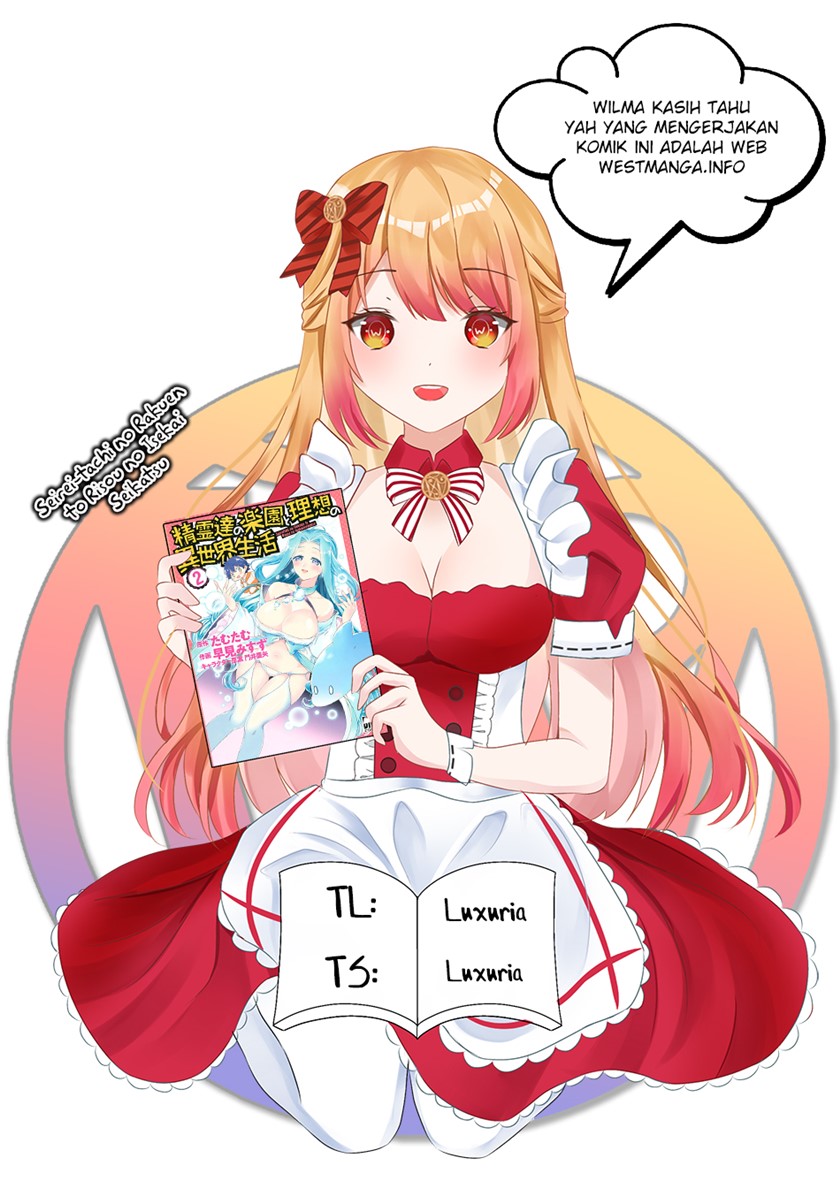 Seirei-tachi no Rakuen to Risou no Isekai Seikatsu Chapter 23 Gambar 2
