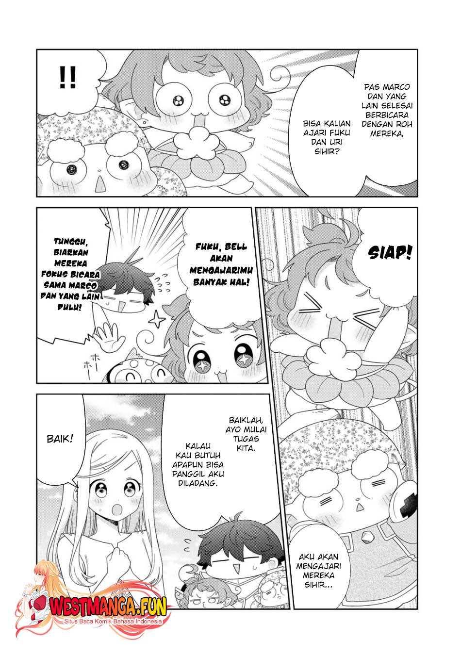 Seirei-tachi no Rakuen to Risou no Isekai Seikatsu Chapter 61 Gambar 6