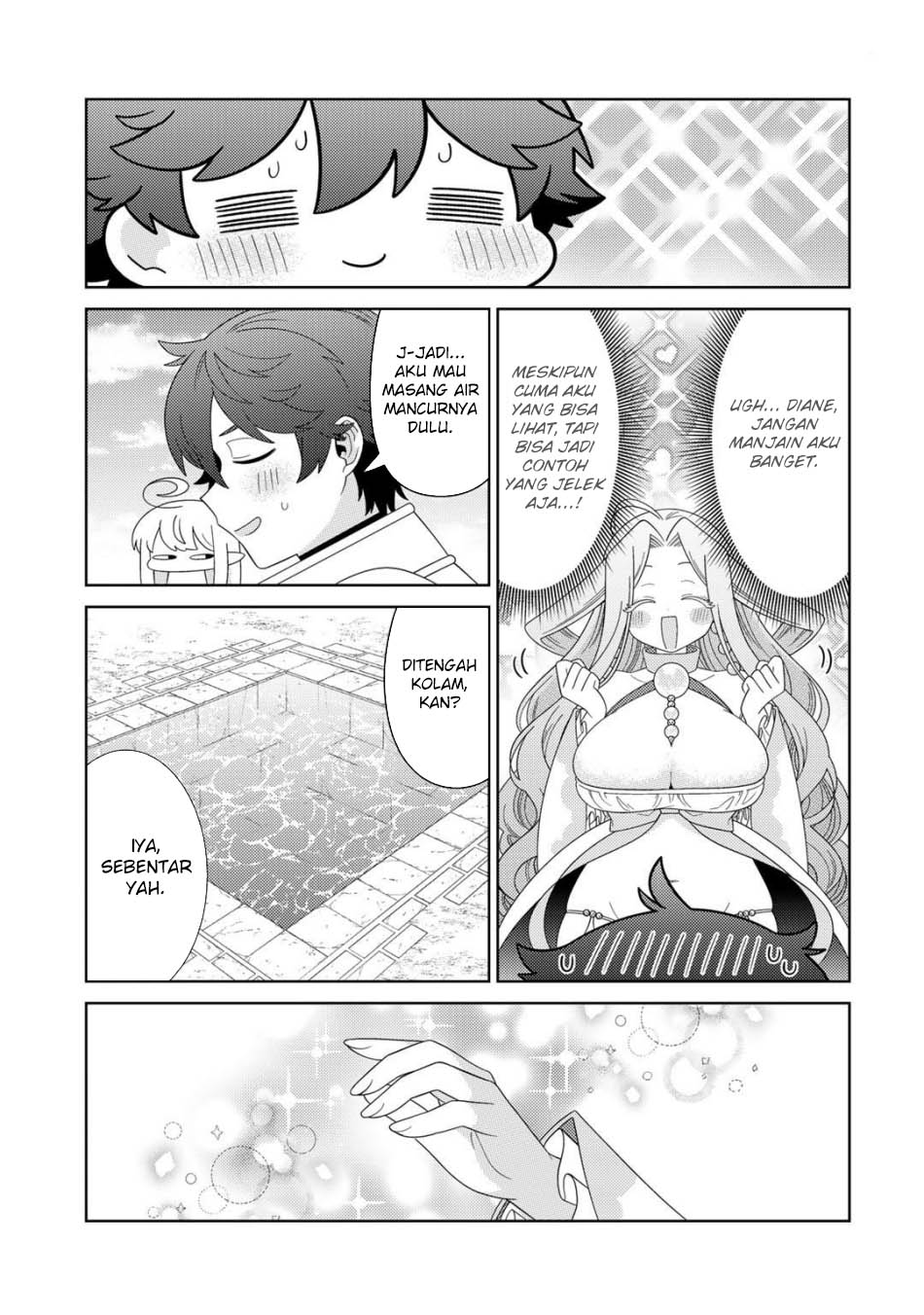 Seirei-tachi no Rakuen to Risou no Isekai Seikatsu Chapter 62 Gambar 7