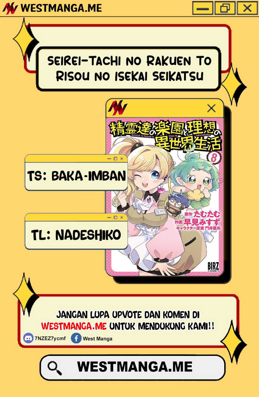 Seirei-tachi no Rakuen to Risou no Isekai Seikatsu Chapter 74 Gambar 1