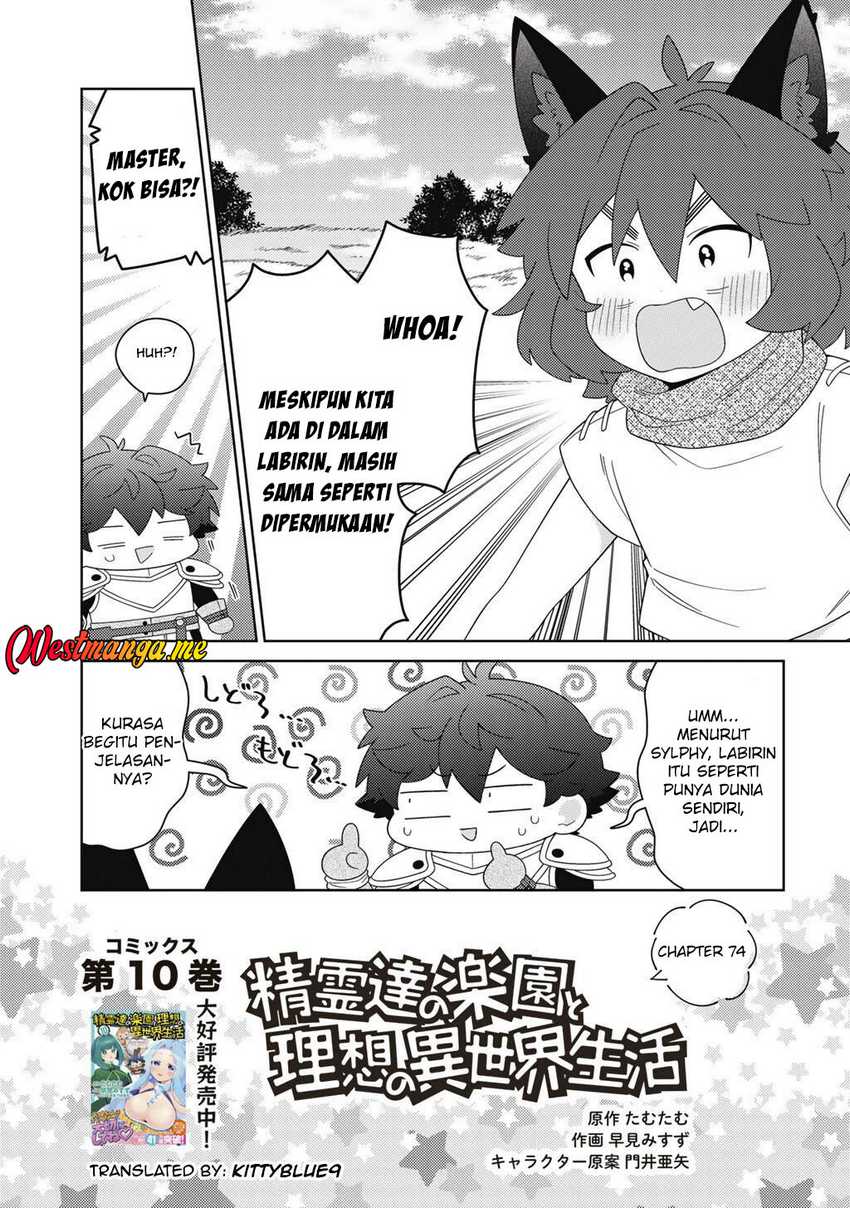 Seirei-tachi no Rakuen to Risou no Isekai Seikatsu Chapter 74 Gambar 2