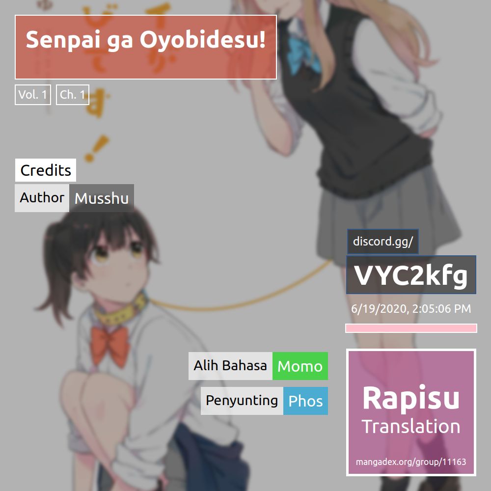 Senpai ga Oyobidesu! Chapter 01 Gambar 1