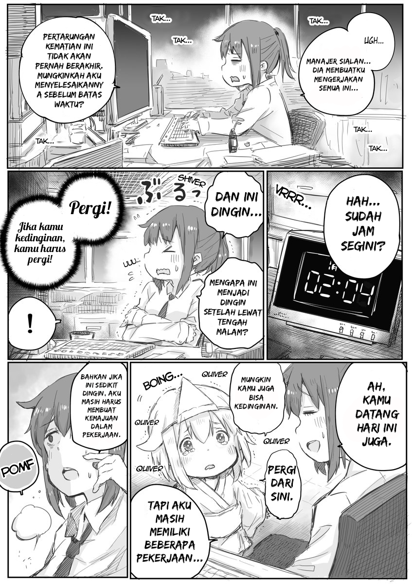 Shachiku-san wa Youjo Yuurei ni Iyasaretai Chapter 03 Gambar 2
