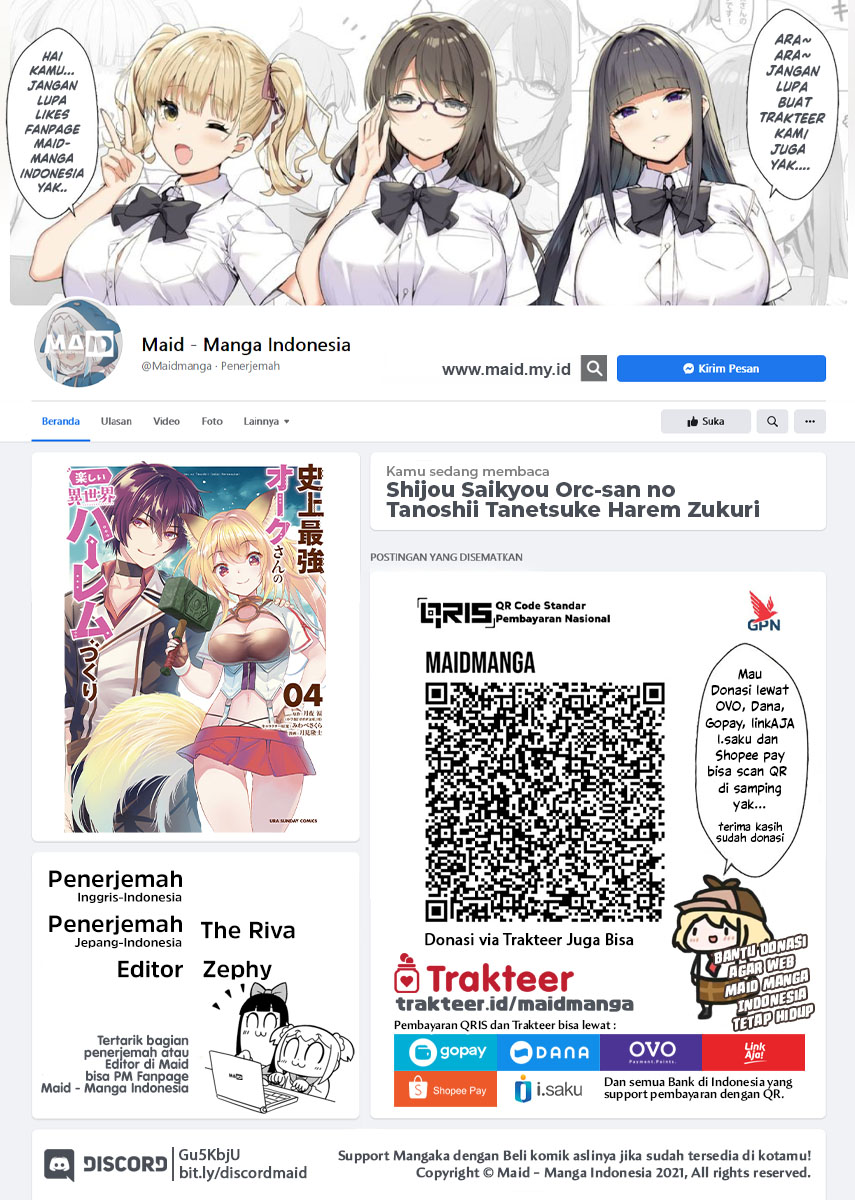 Shijou Saikyou Orc-san no Tanoshii Tanetsuke Harem Zukuri Chapter 49.2 Gambar 2