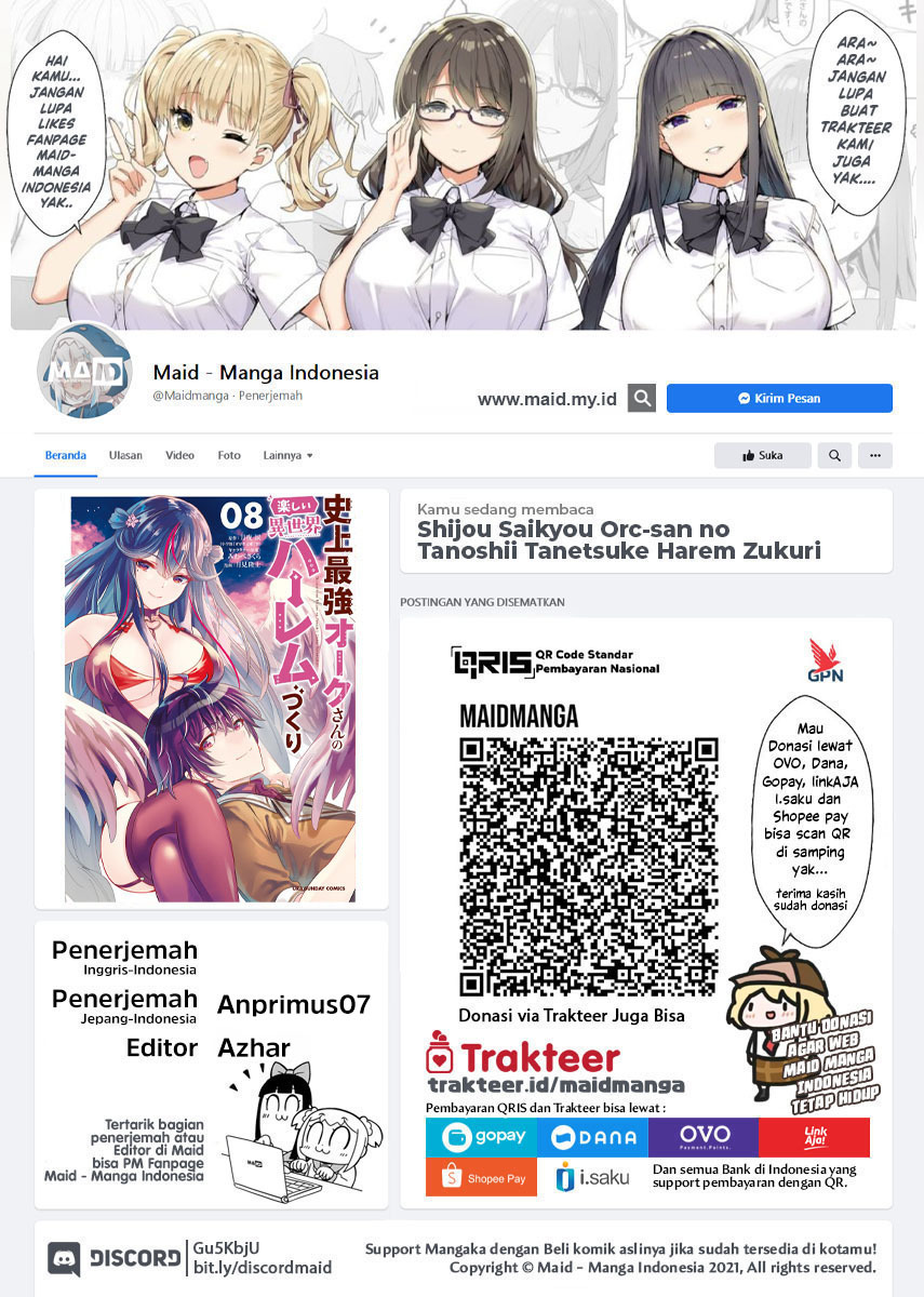 Shijou Saikyou Orc-san no Tanoshii Tanetsuke Harem Zukuri Chapter 82.2 Gambar 2