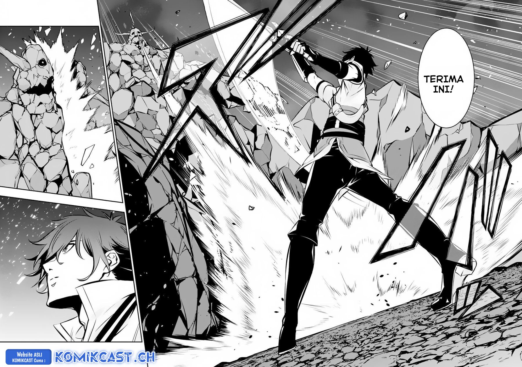 Shijou Saikyou no Mahou Kenshi, F Rank Boukensha ni Tensei Suru ~ Kensei to Matei, 2 Tsu no Zense omotta Otoko no Eiyuutan Chapter 86 Gambar 16