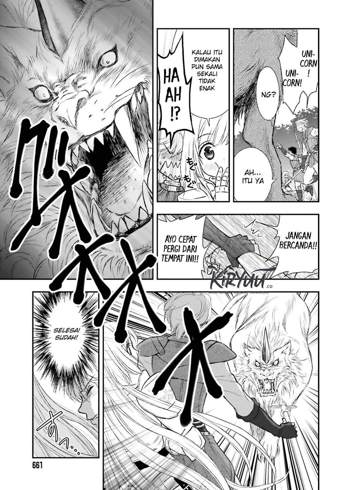 Shinigami ni Sodaterareta Shoujo wa Shikkoku no Tsurugi wo Mune ni Idaku Chapter 04 Gambar 10