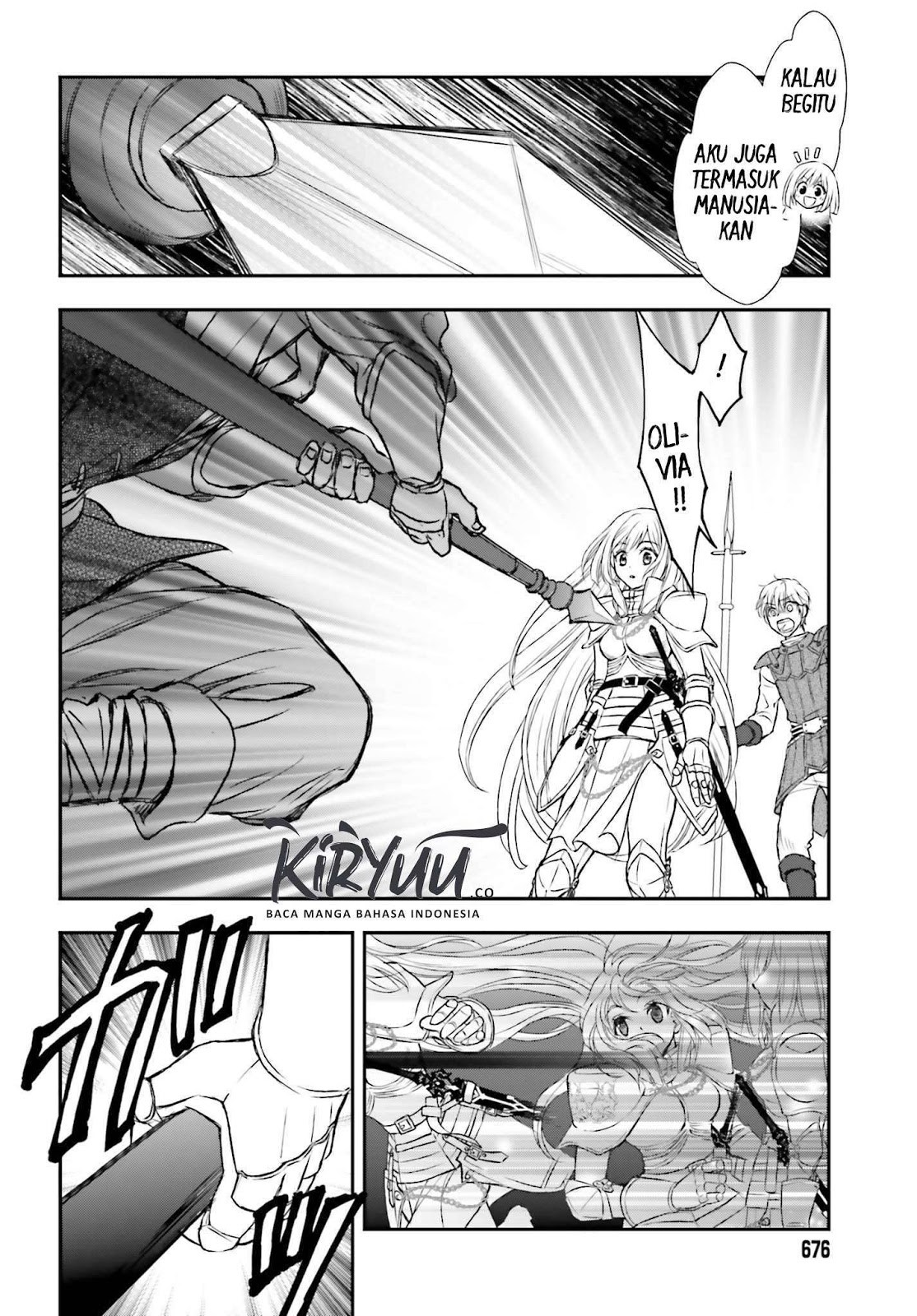 Shinigami ni Sodaterareta Shoujo wa Shikkoku no Tsurugi wo Mune ni Idaku Chapter 04 Gambar 25