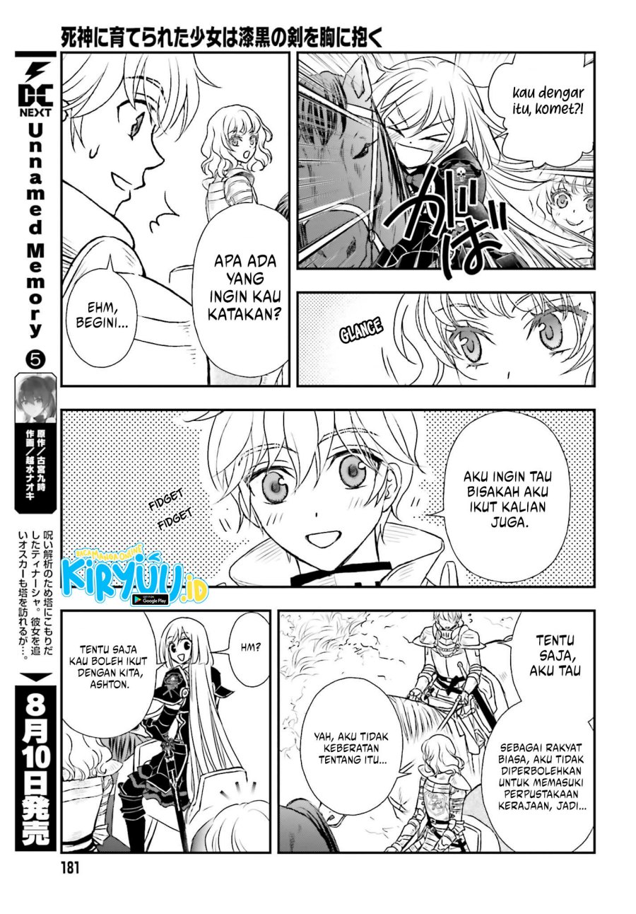 Shinigami ni Sodaterareta Shoujo wa Shikkoku no Tsurugi wo Mune ni Idaku Chapter 40 Gambar 12