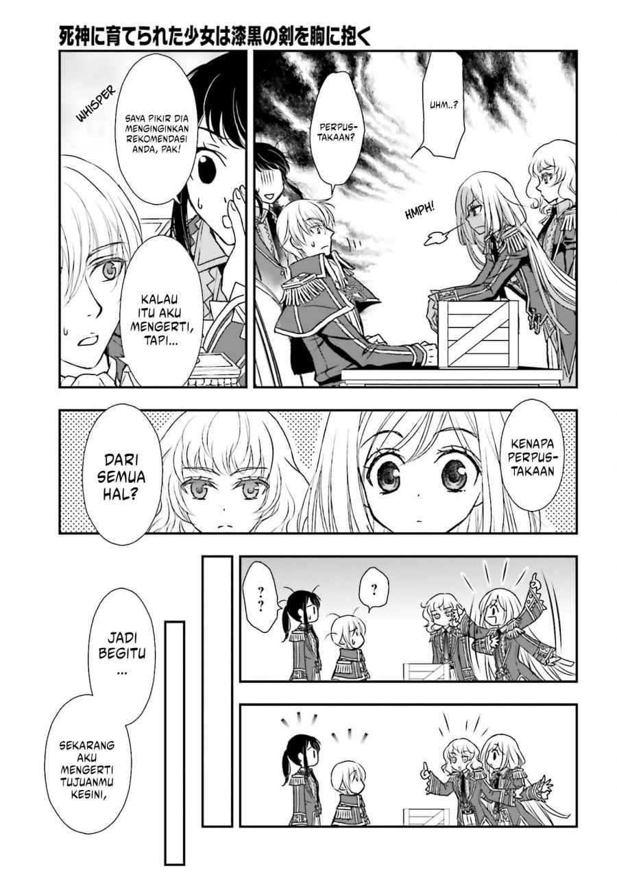 Shinigami ni Sodaterareta Shoujo wa Shikkoku no Tsurugi wo Mune ni Idaku Chapter 41 Gambar 16