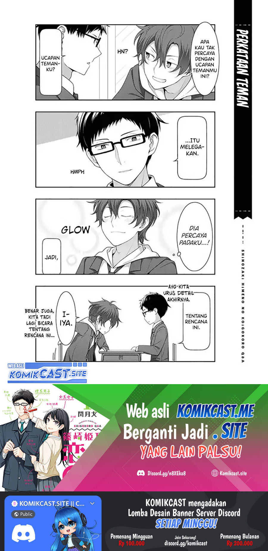Shinozaki Himeno’s Love Q&A Chapter 07 Gambar 19