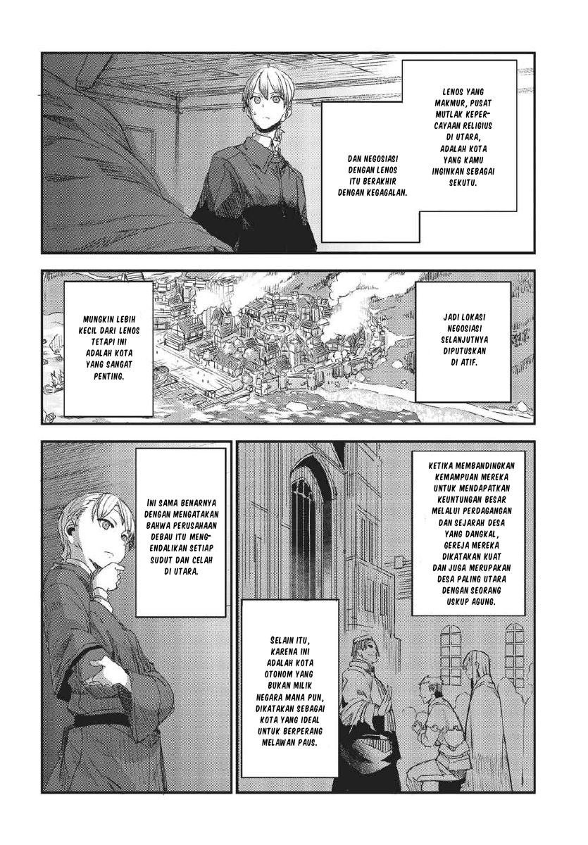 Shinsetsu Ookami to Koushinryou: Ookami to Youhishi Chapter 02.1 Gambar 17