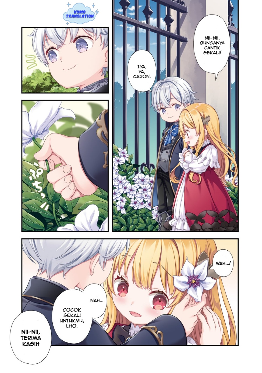 Shinu Unmei ni Aru Akuyaku Reijou no Ani ni Tensei shitanode, Imouto wo Sodatete Mirai wo Kaetai to Omoimasu ~Sekai Saikyou wa Ore dakedo, Sekai Saikawa wa Imouto ni Chigainai~ Chapter 01 Gambar 2
